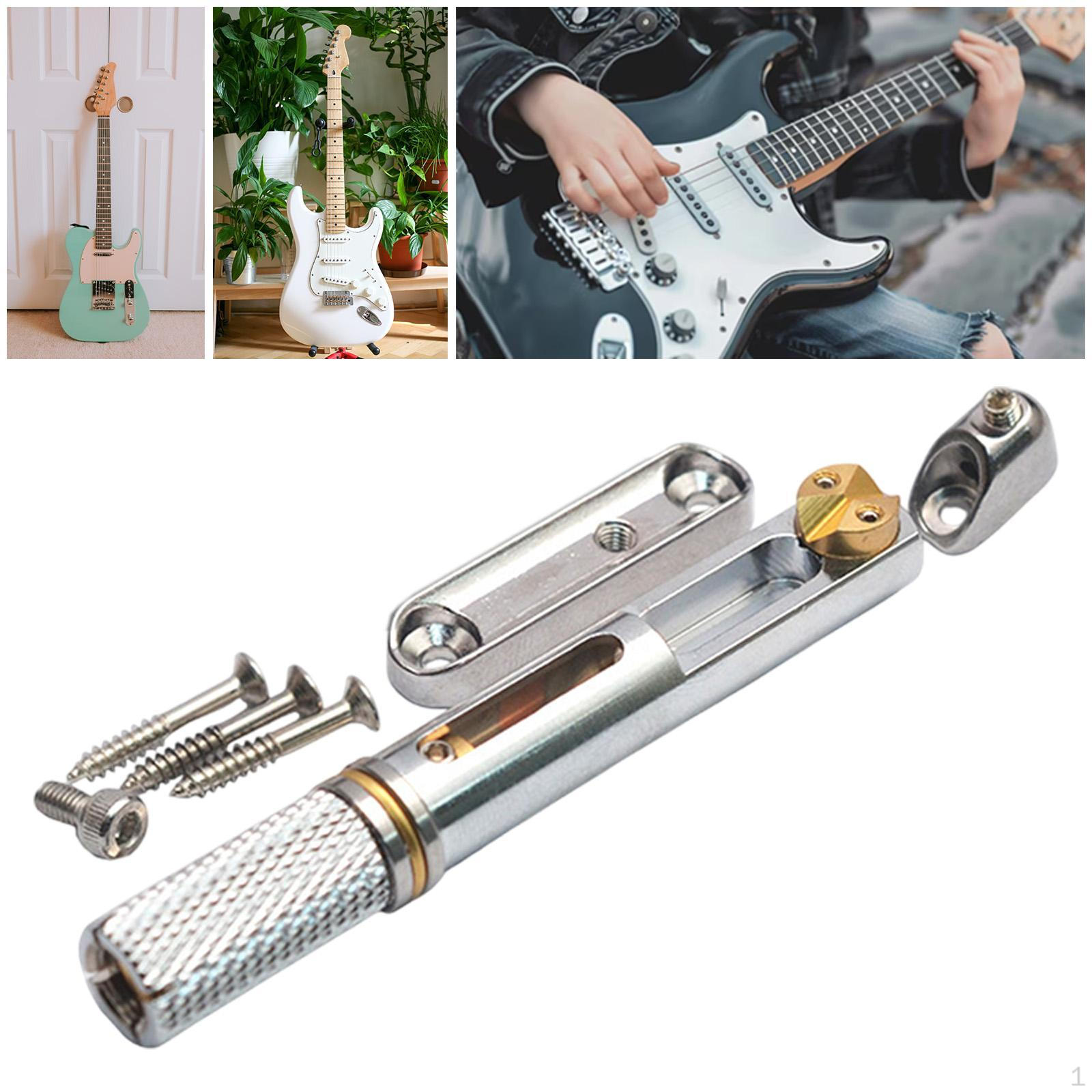

Headless Guitar Bridge Split Tailpiece Convenient Accessories for Folk серебряный