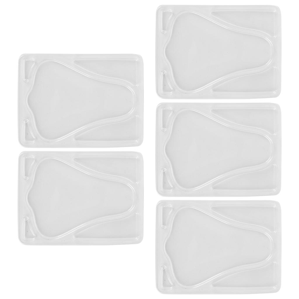 5pcs Transparent DIY Nose Mask Mold Reusable Nose Patch Tray for Facial Mask Machine