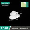 FC Square Adhesive Cable Clip Organizer - Nylon Buckle for Dashcam