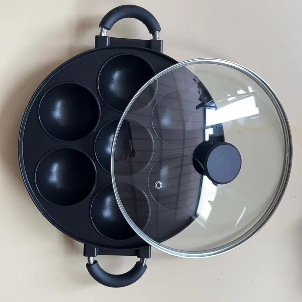 Uncoated Octopus Meatball Omelette Pan: Non-stick, Deepened Egg Dumpling Mold