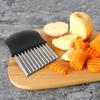 Stainless Steel Corrugated Potato Knife Vegetable Carrot Crinkle Wavy Cutter Slicer