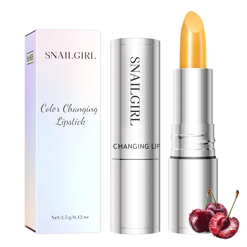 Makeup Red Cherry Temperature-Changing Lipstick, Moisturizing And Moisturizing Waterproof Non-Stick Cup, Thousands Of People And Thousands Of Colo