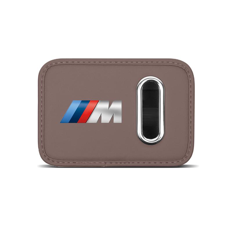Car Door Organizer Hanging NFGJS4 N Leather Tissue Storage Holder Accessories For BMW E90 G80 M3 G30 M5 F82 F83 F20 F21 G42 F95 F96 G06 G