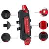 Bike Light Portable USB Rechargeable Tail Rear Safety Warning Light Taillight