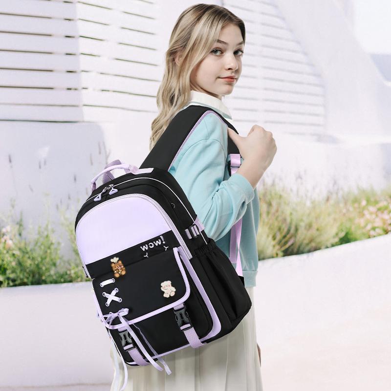 3in1 Girls School Backpack School Bags Teenage Laptop Backpack Casual Travel Backpack Book Bag Children Schoolbag Waterproof