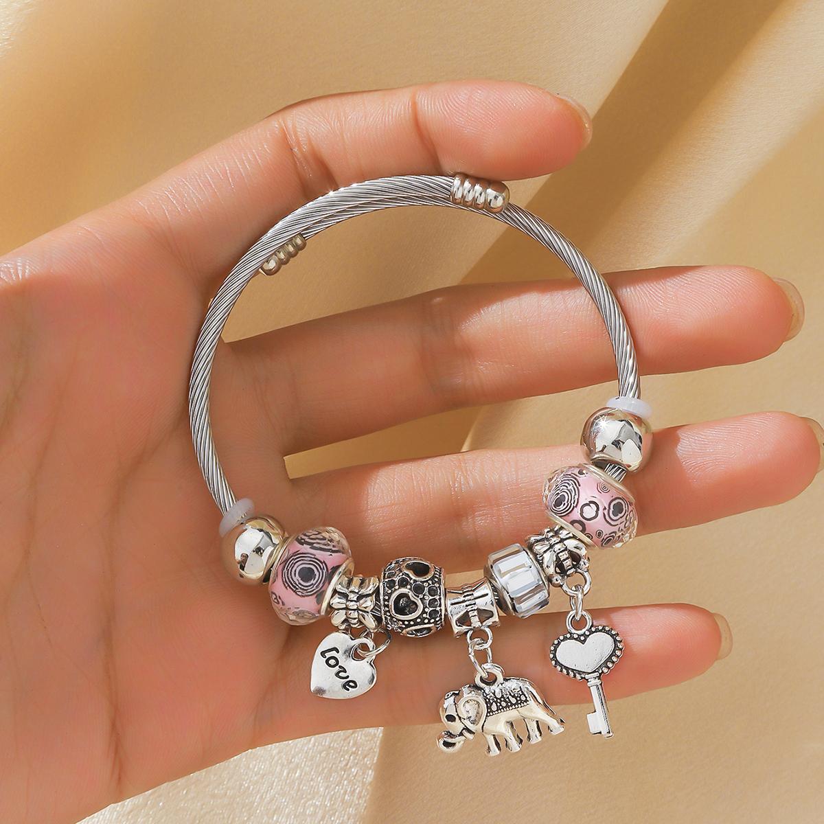 

1 women s fashionable multi element beaded little bee bracelet for daily wear and travel accessories 58-60mm