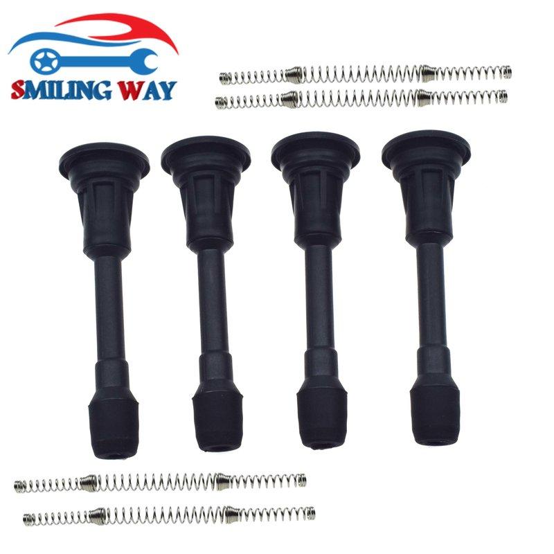 UF549 4 Ignition Coil Rubber Cap Cover For Nissan Infiniti Altima Cube Rogue Sentra Versa March NV200 NP300 Tiida Urvan X-Trail