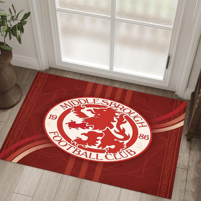 Middlesbrough Design Crystal Velvet Carpet Cozy Non?Slip Printed Rug For Bedroom Living Room Entrance
