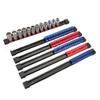 6Pcs ABS Socket Wrenchs Holder Adjustable Finisher 1/4 3/8 1/2 Storage Mountable Sliding Stand Sleeve Holder Rail Rack