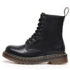 High Top Martin Boots Women's Classic Soft Leather Short Boots Men's and Women's Leather Boots Round Head Trend
