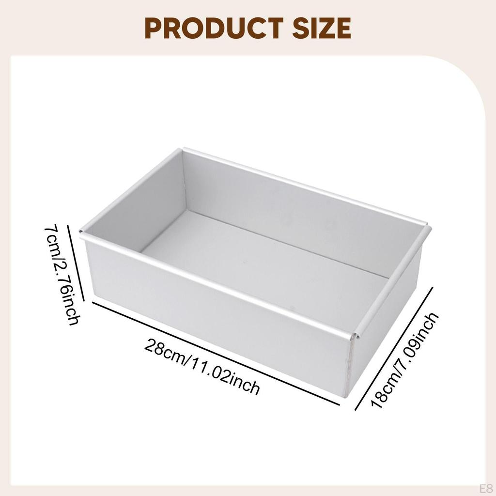 Kuchenform Backform Antihaft Rechteckig Brownie Backwerkzeug Blech für Kekse