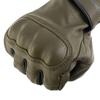 Komine Motorcycle Gloves Protective Goat Leather Large GK-252 Gloves, Olive,