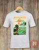 Japanese Travel Poster T-shirt Aesthetic Japanese Classic Mountains 1930's Art