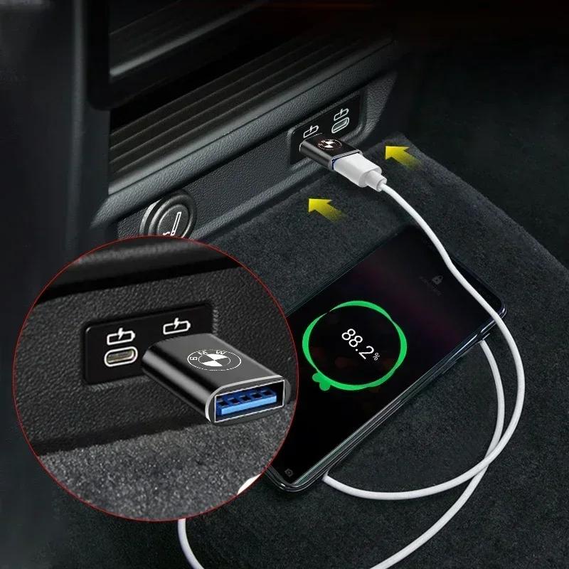 Car Usb Type C Cable Converter Charging Adapter Car Accessories For BMW M M1 M3 M5 M6 M2 X1 X2 X3 X5 X6 X4 E39 E46 E53 E60 G30