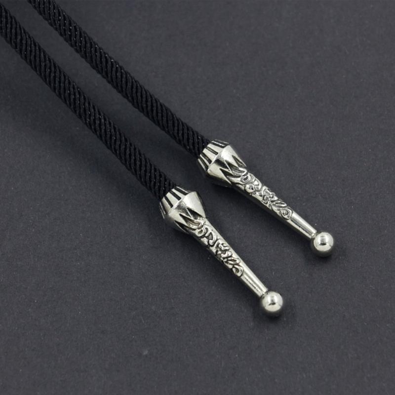 Vintage Bullhead Head Bolo Tie Cowboy Styles Rope Tie Necklace for Men and Women Western Accessories Neck Jewelry