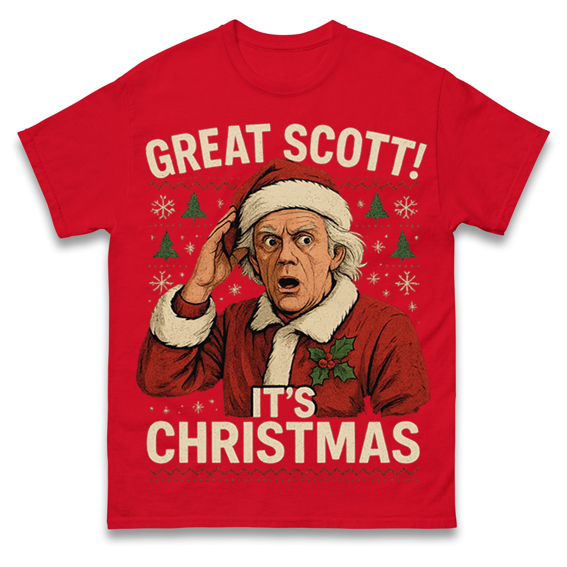 

Great Scott It s Christmas Back To The Future T Shirt Tshirt Mens Womens Unisex Tops Tees M
