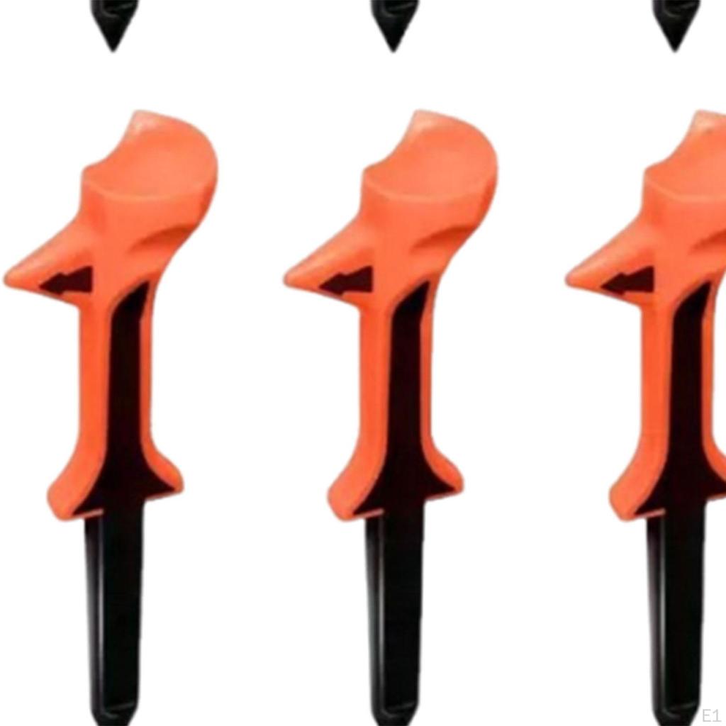 10 Pieces Golf Tees Accessories Training Wear Resistant Reusable Sturdy Equipment Golfing