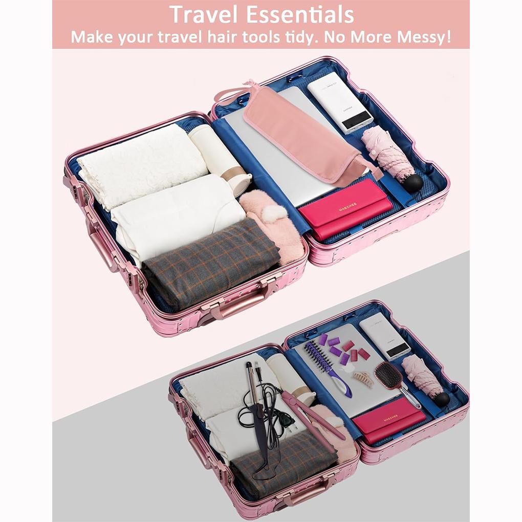 Hair Accessories Heatproof Mat Travel Bag Organize Hair Styling Appliances Tangles Hair Brush