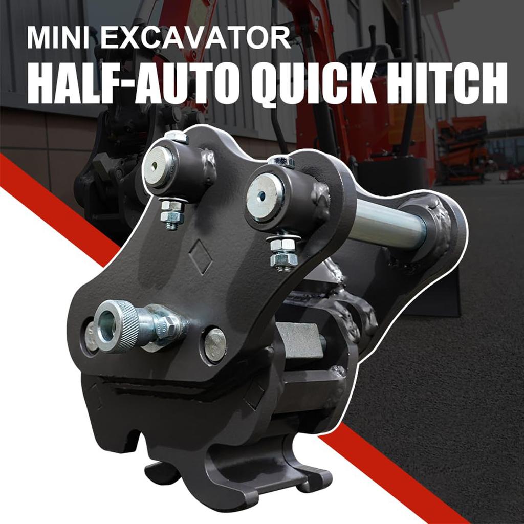 Semi Auto Quick Coupler for 0.8-2 Ton Mini Excavators Bucket Attachment Mechanical Quick Change Hitch