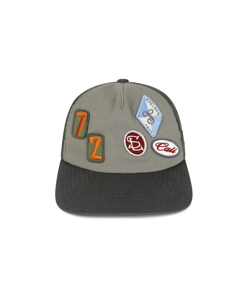 Sseonleobeutueo Multi Patch Trucker Cap Taupe