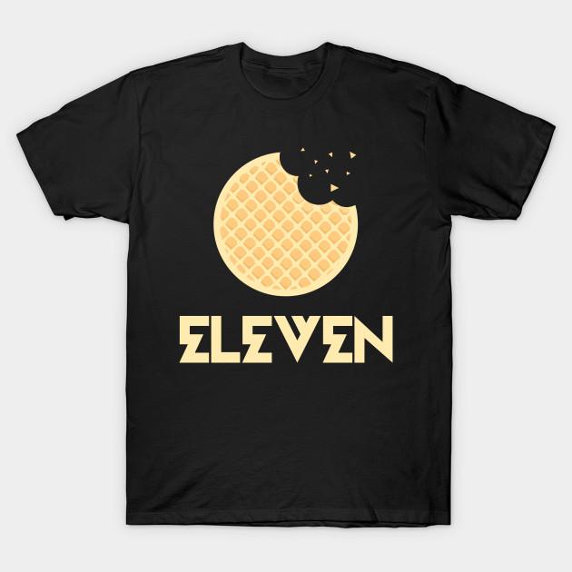 

Мужская черная футболка с принтом Eleven, печать на трансферной бумаге без вырезания, хлопковая футболка XL чёрный