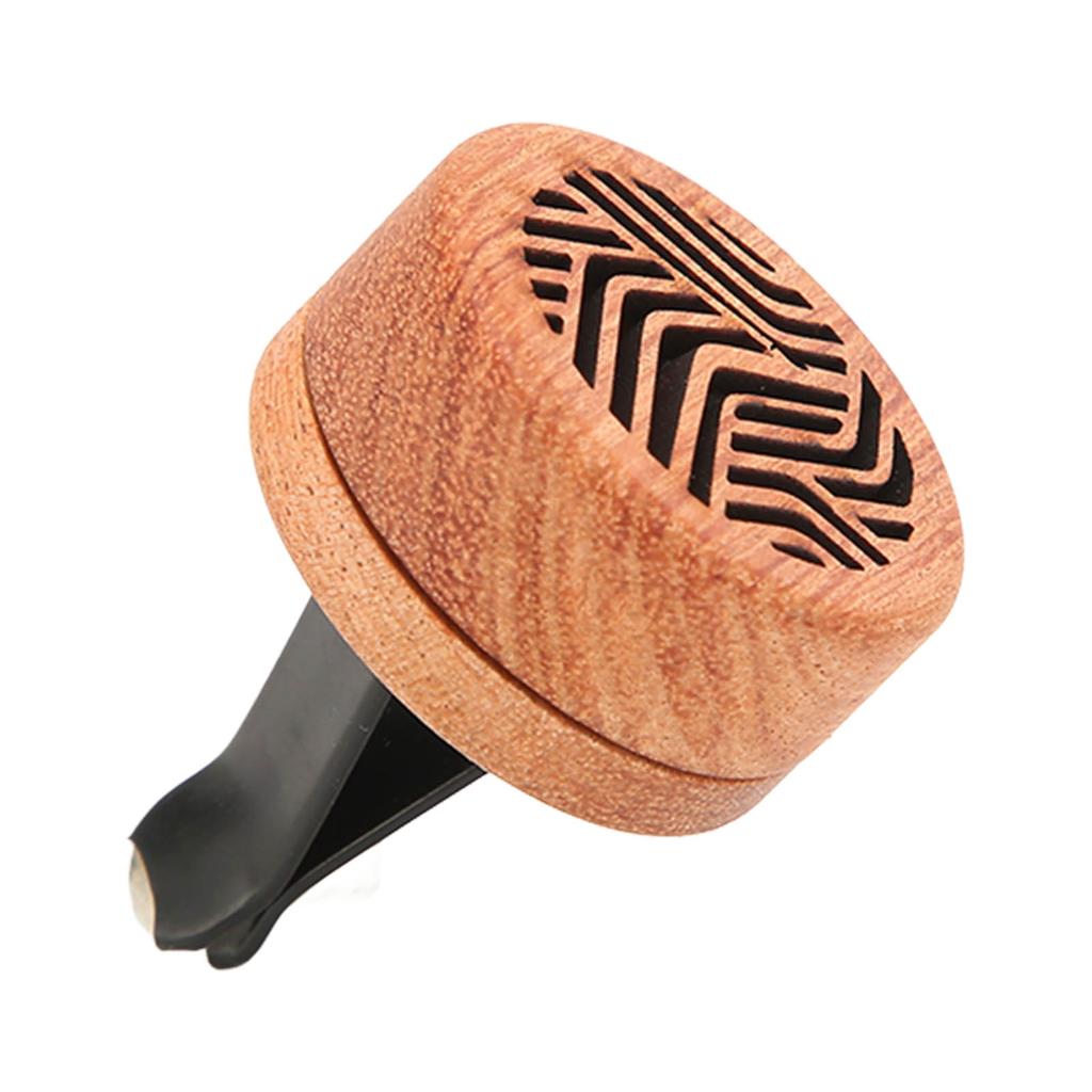 Car Essential Oil Diffusers Rosewood Fragrance Portable Mini Car Wood Diffuser with Volcanic Rock for Car Air Outlet