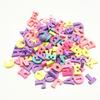 100Pcs Colorful 15mm Wooden Letters Alphabet Wood Slice Wall Decorative DIY Crafts Scrapbooking for Kids Home Accessories letter