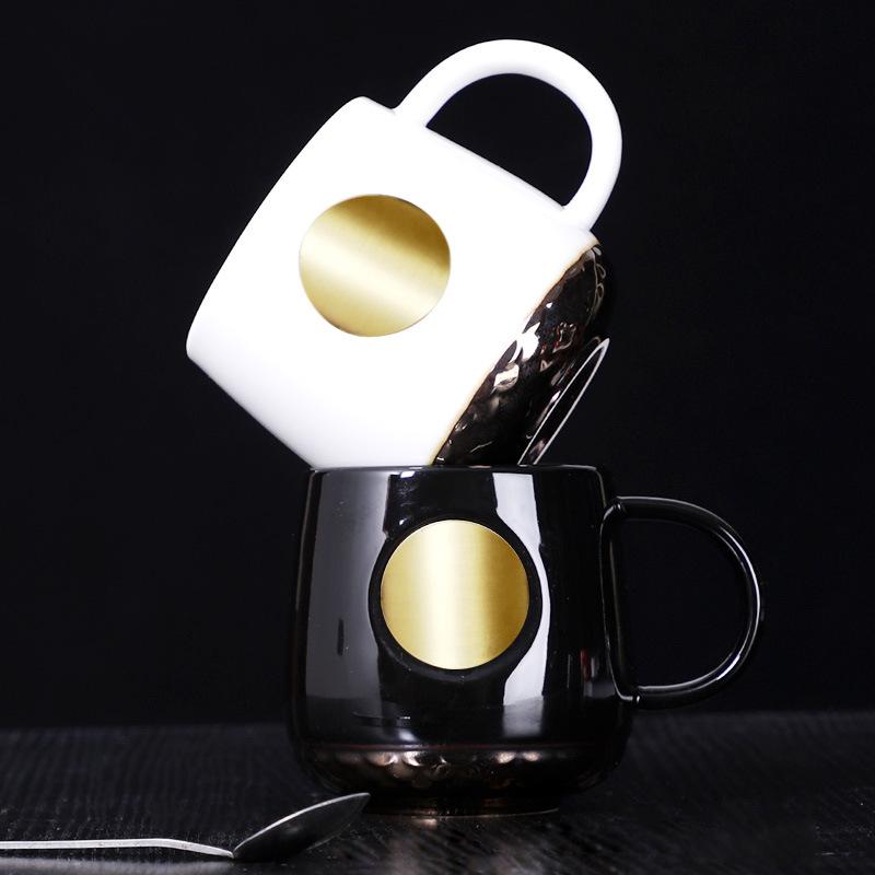 Star Mermaid Bronze Muse Bronze Cup Ceramic Couple Cup Coffee Cup