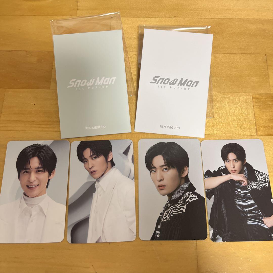 

[USED] SnowMan 1st pop-up photo card A.B