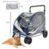 WODEGOU Pet Cart Rain Large Dog Stroller Rain Pet Cart Rain Pet Buggy Rain EVA Transparent Waterproof and Windproof Cover for Dog Wagons and Pet