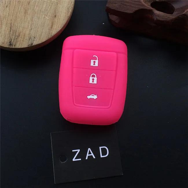

ZAD 3 button key Silicone rubber car key case cover For HOLDEN VE COMMODORE Omega Berlina Calais SV6 HSV Яскраво-рожевий