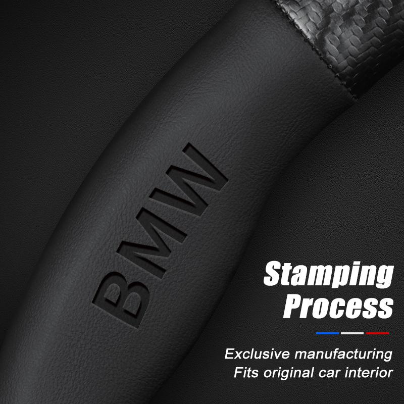 For BMW 1 2 3 5 6 7 Series F20 F30 E46 E90 E60 F30 E39 F10 F20 E87 E36 E92 X1 X2 X3 X5 X7 Car Steering Wheel Cover Accessories