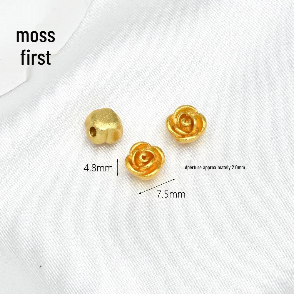 Copper-Plated Sand Gold Spacer Beads for DIY Jewelry: Ideal for Handmade Bracelets, Necklaces, Wristbands, and More.