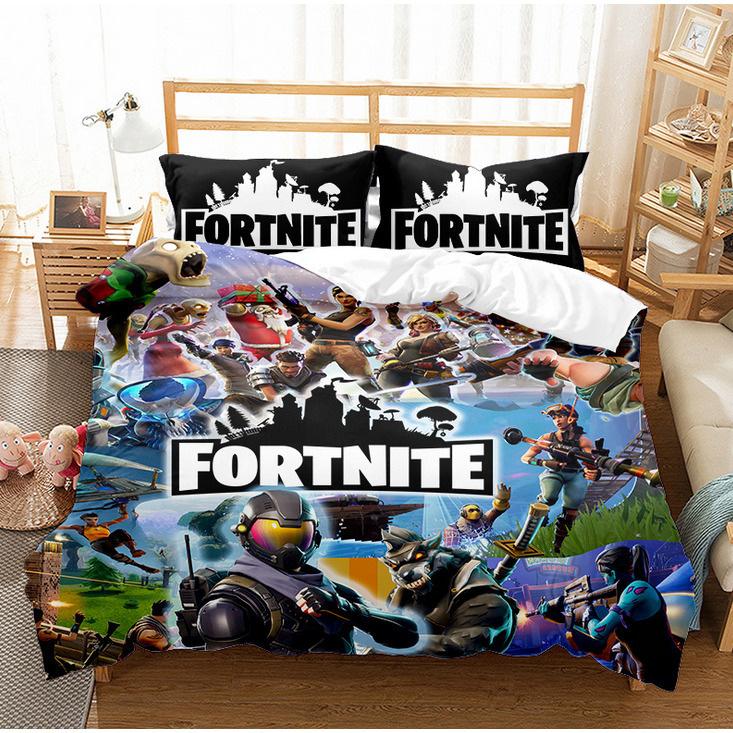 Cute Printed Quilt Cover Pillowcase Three-Piece Set Can Be Made Into Four-Piece 3D Digital Printing