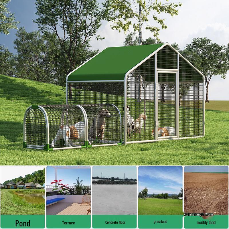 Chicken Walking Tunnel: Ground Cage Extension for Pet Chickens
