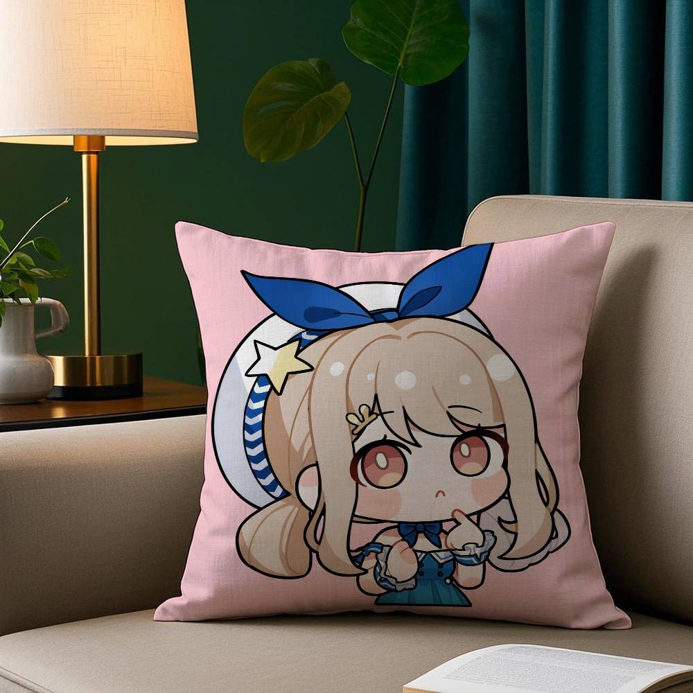 

Game Cute N-Nikki Pillow Case Short Plush Print Cushion Cover Square Throw Pillow Covers Sofa Home Decor 12x12Inch
