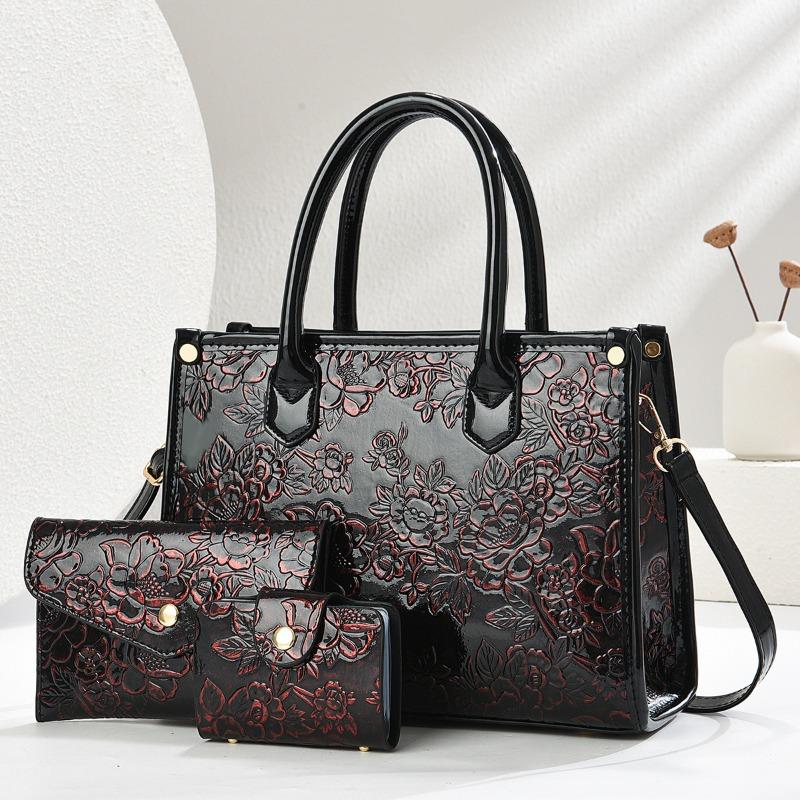 Exquisite Embossed 3Piece Set Women's Bag Shoulder Crossbody Bags for Women Luxury Designer Messenger Bag Purses and Handbags