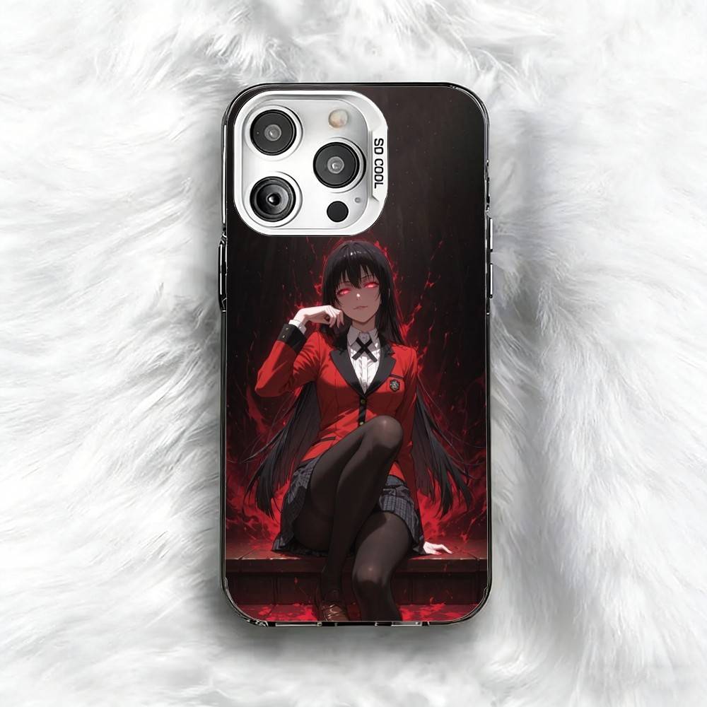 K-Kakegurui Y-Yumeko Phone Case For iPhone 16 17 15 14 12 13 Pro Max Black Color Shockproof Cover