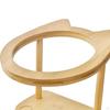 Elevated Cat Small Stand Leak Wooden Feeder. High Indoor Bowl Holder