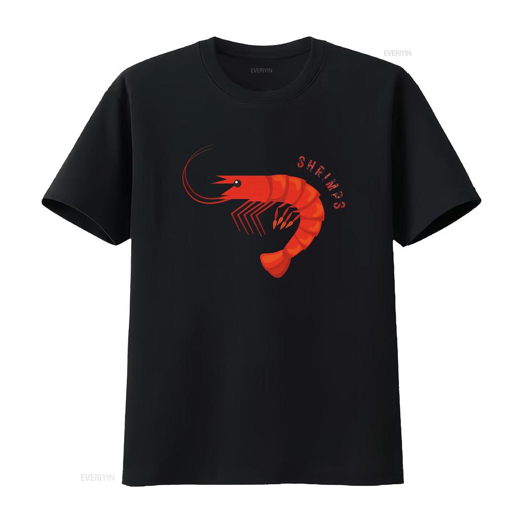 Shrimps T Shirt Jersey Vintage Washed Unisex Homme Versatile Breathable Top For Everyday Wear Streetwear Designer Clothes