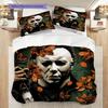 Michael Myers Halloween Horror Set Threepiece Set 1 Duvet Cover 2 Pillowcase Without Core Soft And Comfortable Duvet Cover And Pillowcase