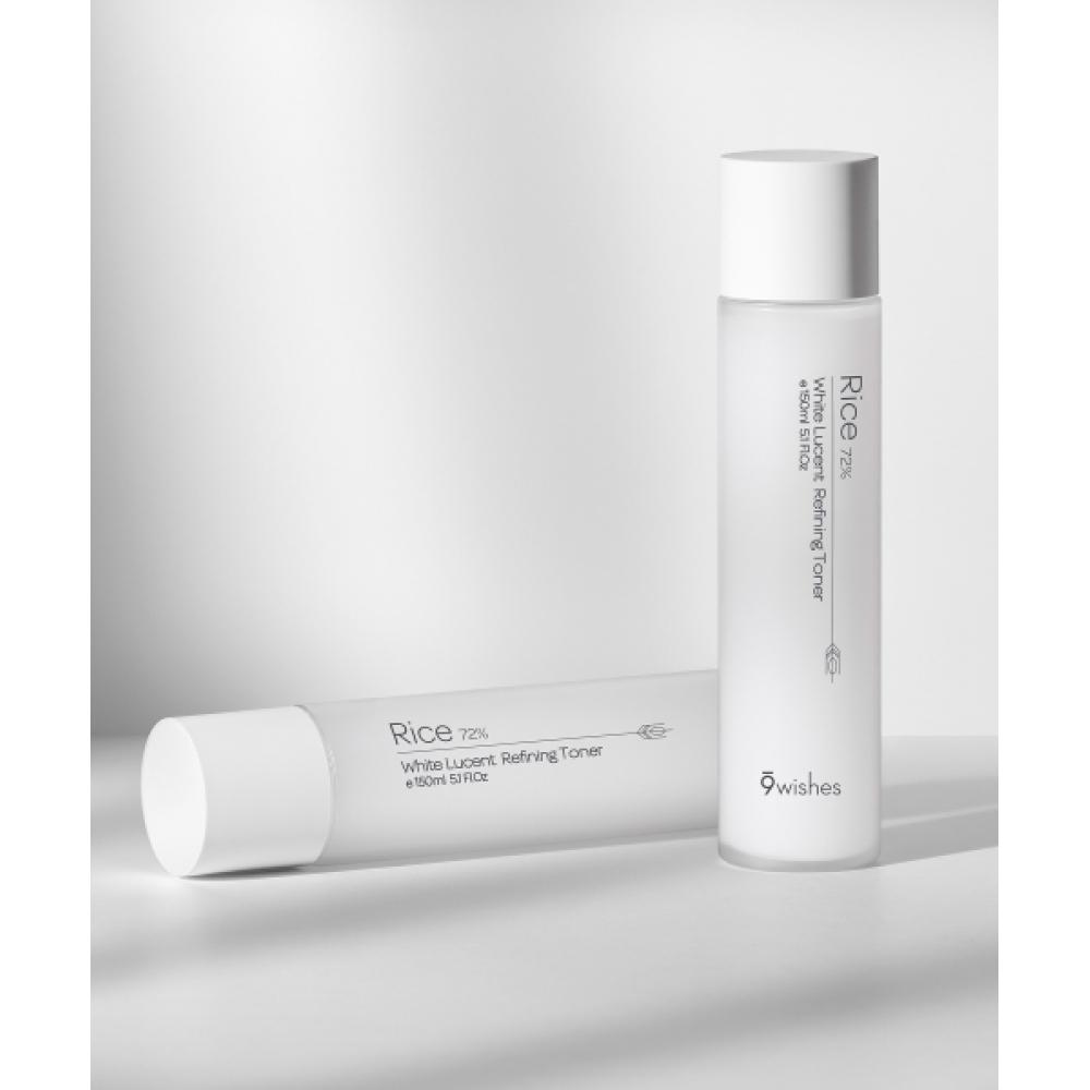 

9wishes [whitening 2pack] Rice 72 Refining Toner 150ml+150ml NONE