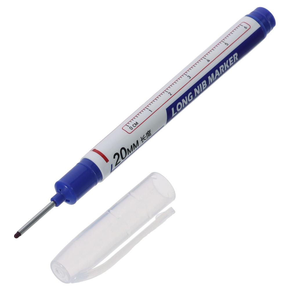 Green/Blue/Red/Black Long Nosed Marker Deep Hole Marker Pen 132* 10mm Deep Drill Hole Modern/Fashion Multi-purpose Colorful Pen