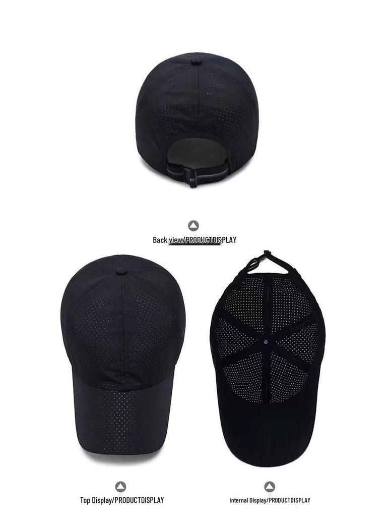 Men's Breathable Quick-Dry Summer Baseball Cap - Comfortable Outdoor Sun Protection Duckbill Hat