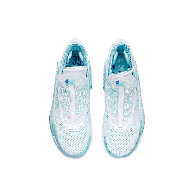 Anta KT5 Thompson Pro Basketball Shoes Men Sneakers White Blue 112021101-6