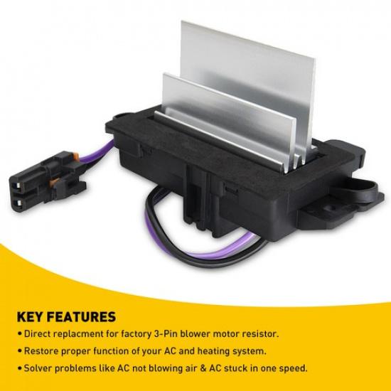 For GMC CHEVROLET UPDATED DESIGN BLOWER RESISTOR REPLACES 4P1516 JA1639 BMR34