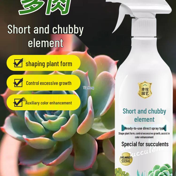 Compact Succulent Growth Hormone & Color Enhancer - Anti-Etiolation Dwarfing Nutrient Solution