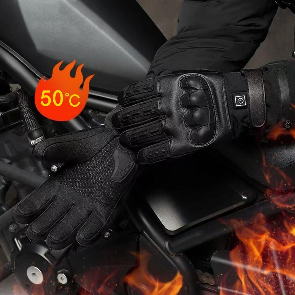Heated Tatical Glove Motorcycle Gloves Man Bicycle Supplies for You Automobiles and Motorcycles Bike Accessories Men's Cycling