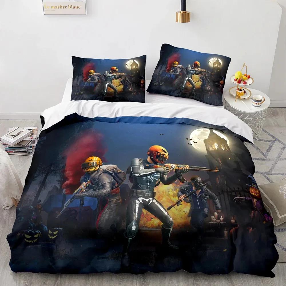 Game Pubg Bedding Set Bedroom Decor Game Duvet Cover Sets 3D Print Single Twin Full Queen King Size Gifts For Gaming Enthusiast