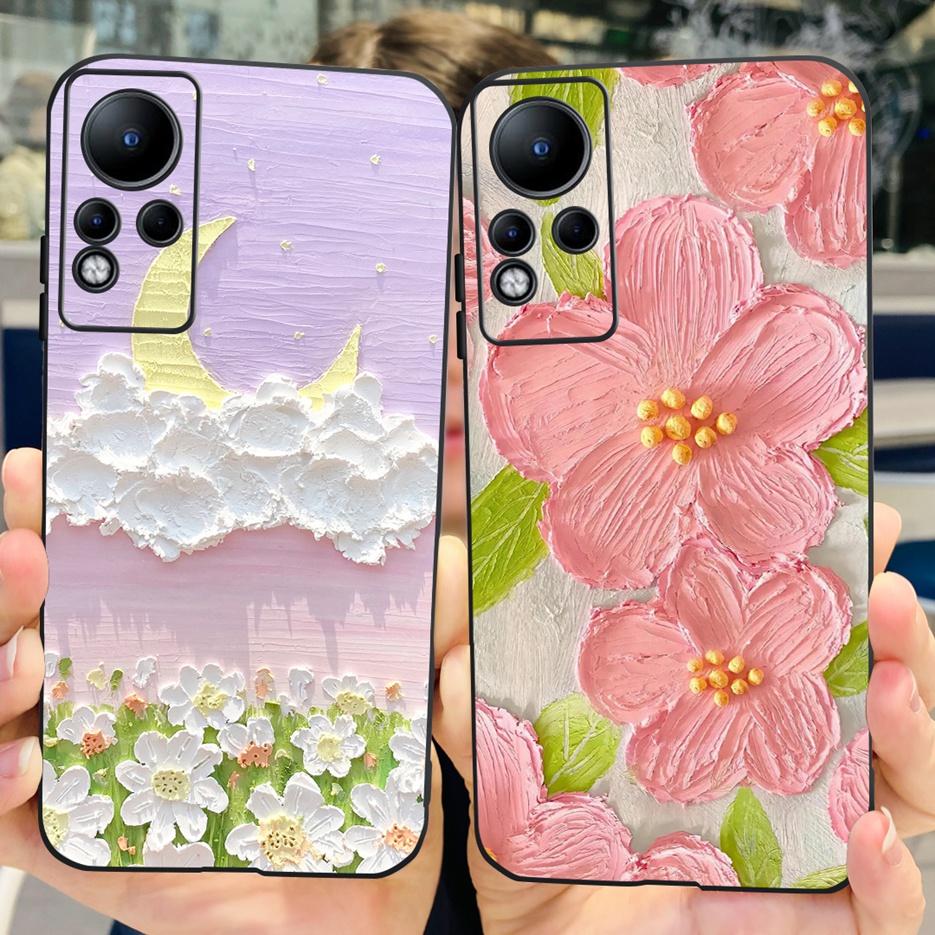 For Infinix Note 11 Case X663 X663B Stylish Painted Back Cover 6.7'' Shockproof Phone Case For Infinix Note 11 Note11 Soft Shell